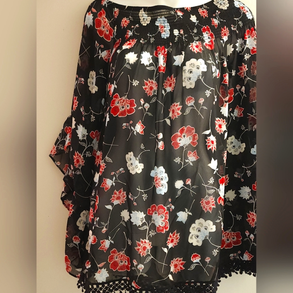 Love and Legend Sheer Blouse, Size 16, NWT.
